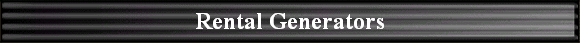 Rental Generators